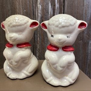 Vintage Lamb Salt & Pepper Shakers